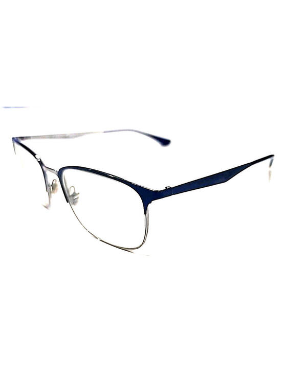 Ray-Ban Other - Ray Ban RB6421 3041 Blue Silver Metal Square Eyeglasses Frame 54-18 145